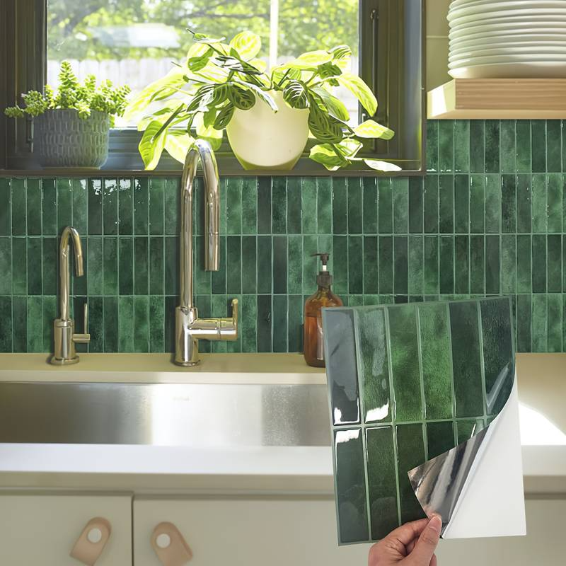 Green Tiles Stickers