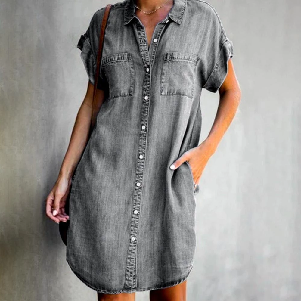 SlimFit Denim Dress™