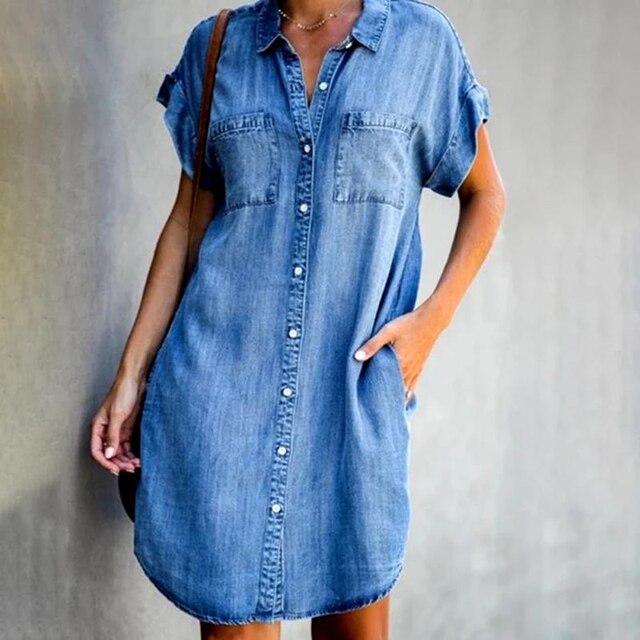 SlimFit Denim Dress™