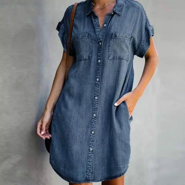 SlimFit Denim Dress™