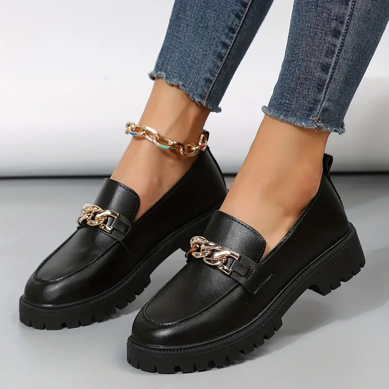 Chain Chunky Loafers